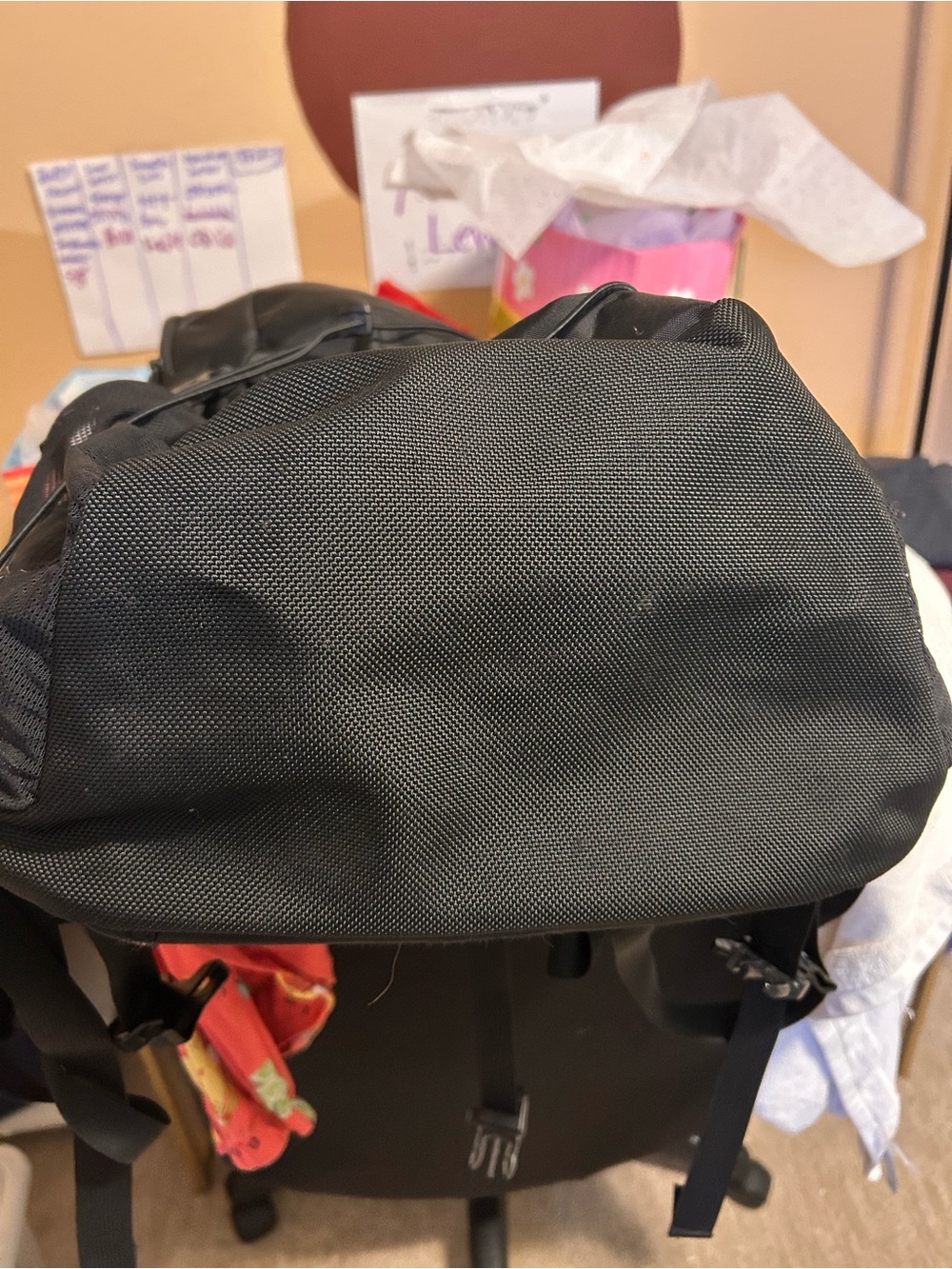 The North Face Black Daypack with Front Bungee - Picture 5 of 5